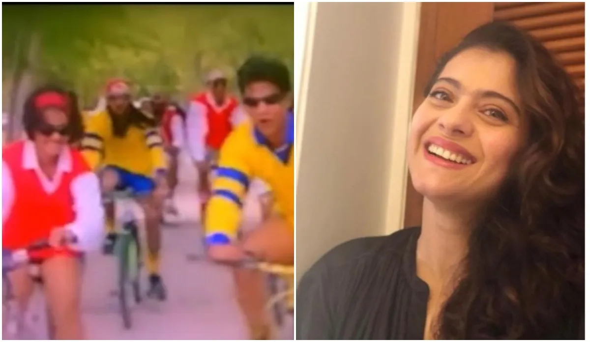 kajol shares funny throwback video with shahrukh khan kuch kuch hota hai film on World Bicycle Day - India TV Hindi