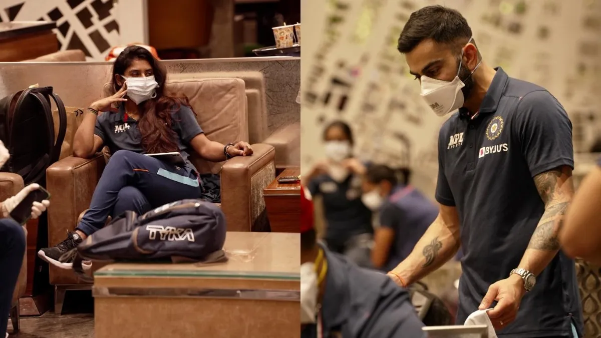 Indian men's and women's cricket teams fly to England, see photos- India TV Hindi