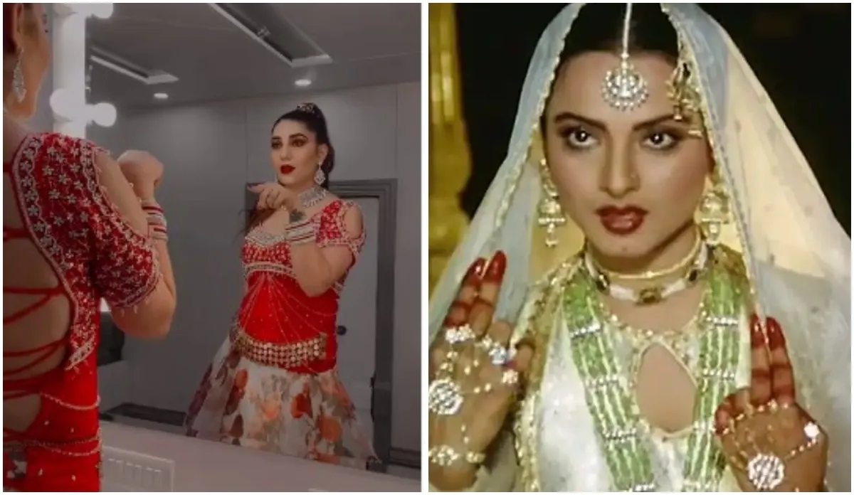 sapna chaudhary dance on rekha song in aankhon ki masti ke watch - India TV Hindi