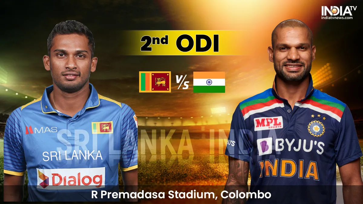 Live cricket, Live score, Sri Lanka vs India, 2nd ODI, R Premadasa Stadium, Colombo, Shikhar dhawan,- India TV Hindi