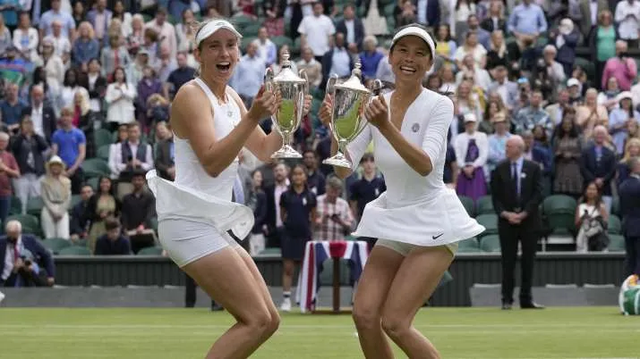Alice Mertens and Hsieh Su-wei win Wimbledon women's doubles title- India TV Hindi