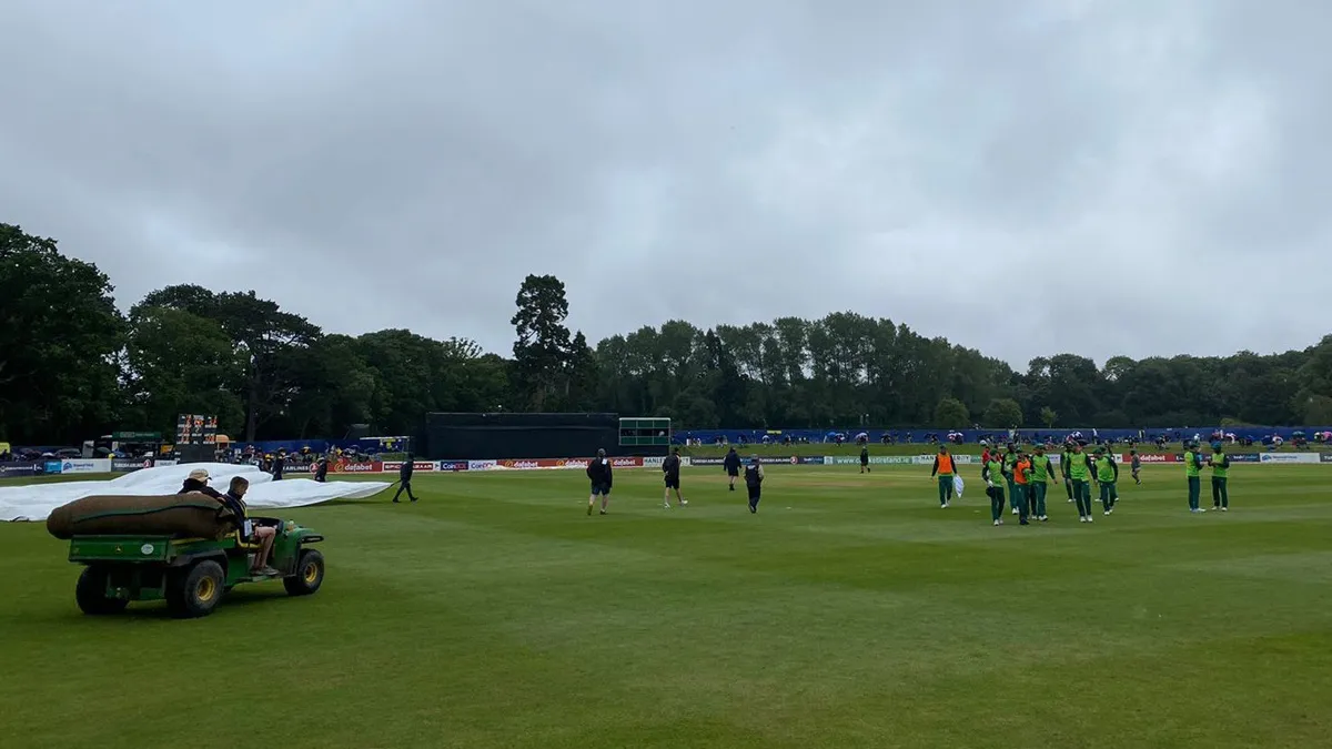 The first ODI match played between Ireland and South Africa got washed out due to rain- India TV Hindi