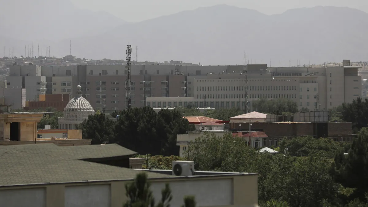 U.S. Embassy buildings are seen in Kabul, Afghanistan.- India TV Hindi