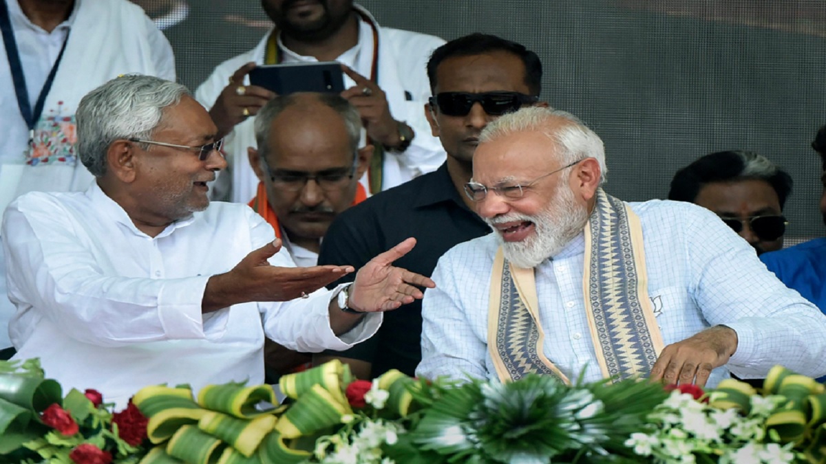 Nitish Kumar and prime minister modi