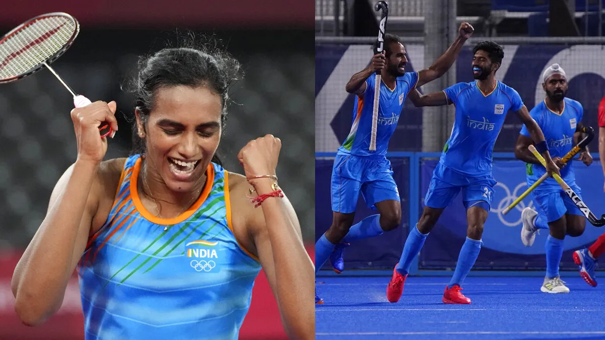 PV Sindhu wins bronze medal, hockey team enters semi-finals after 49 years Tokyo Olympics 2020 1st A- India TV Hindi