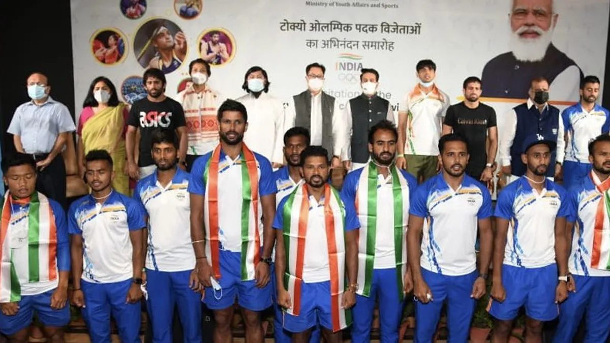 Warm welcome to Olympic heroes, honored by the government in a grand ceremony- India TV Hindi