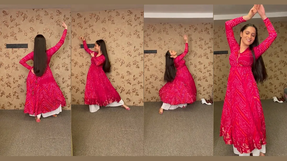 Ankita Lokhande dance on Ranveer singh and deepika padukone hit song Laal Ishq watch video - India TV Hindi