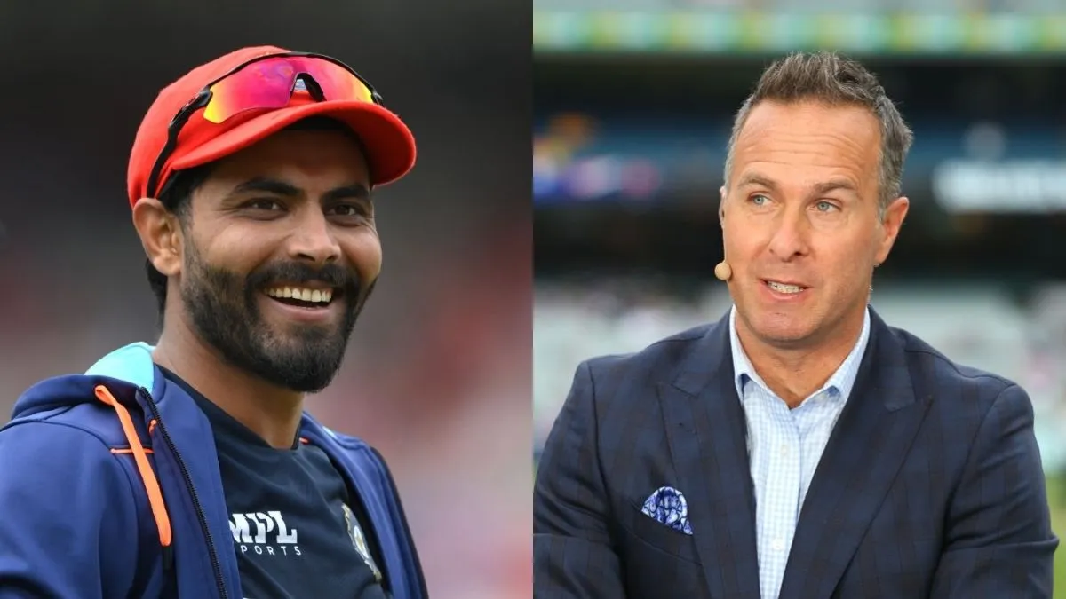 Ravindra Jadeja gifts test jersey to Michael Vaughan for...- India TV Hindi