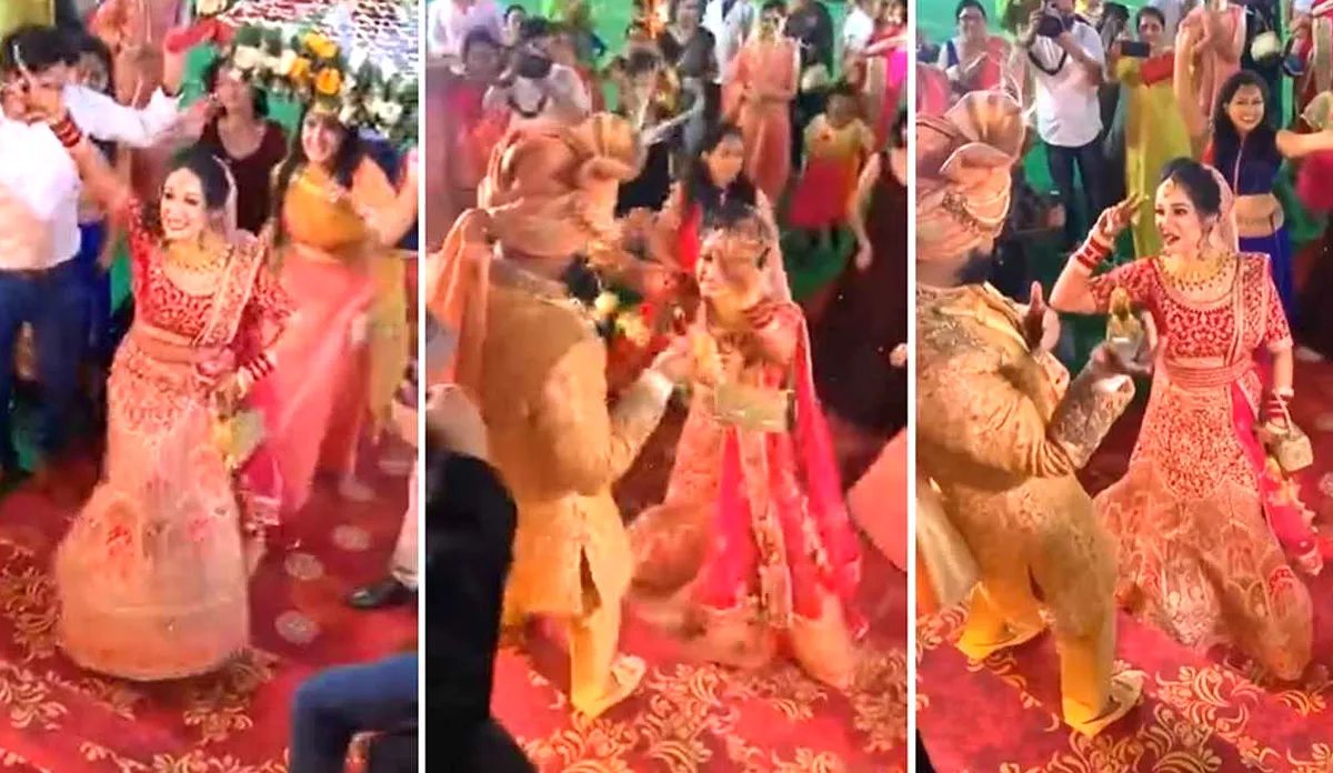 dulhan dance on emraan hashmi song aankh uthi mohabbat me watch viral video- India TV Hindi
