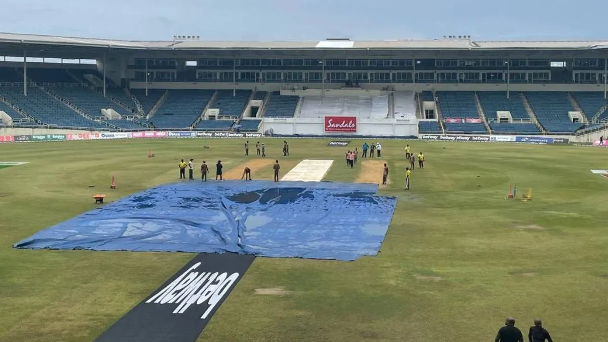 WI v PAK :&nbsp; बारिश से धुला...- India TV Hindi