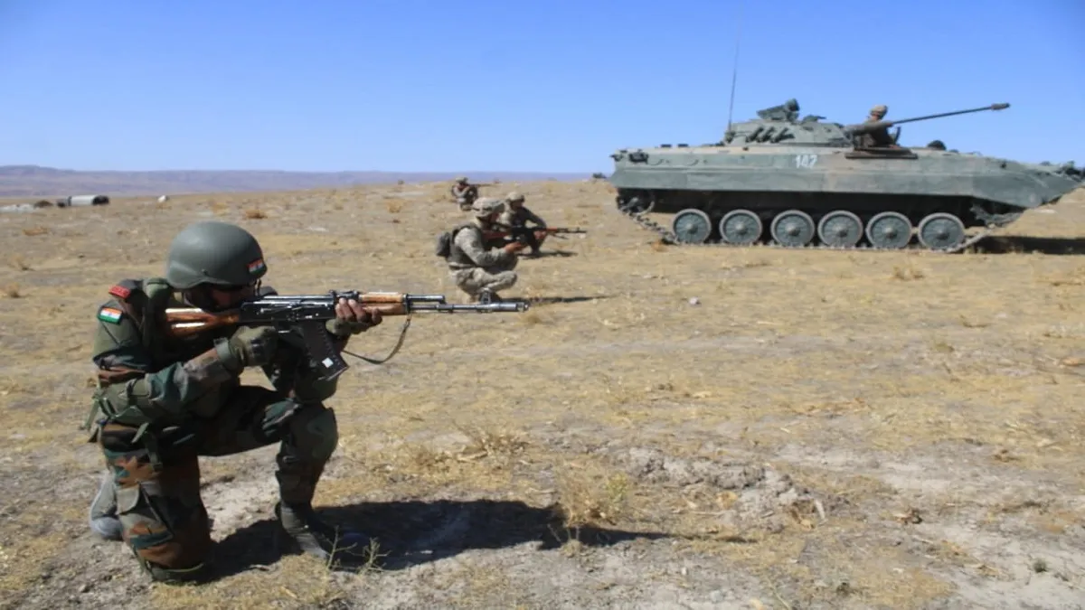 India Army Kazakhstan Army raid on a terrorist hideout joint military exercise भारतीय सेना-कजाखस्तान- India TV Hindi