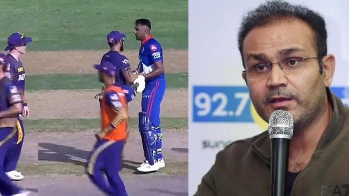 Virender Sehwag took a jibe at Morgan, reminded him of WC 2019 final R Ashwin KKR vs DC- India TV Hindi