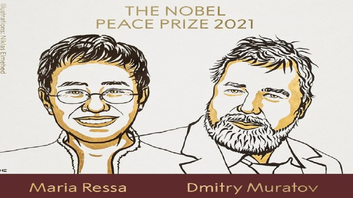 Nobel Peace Prize 2021: मारिया रेसा और दिमित्री मुराटोव को मिला शांति का नोबेल पुरस्कार- India TV Hindi