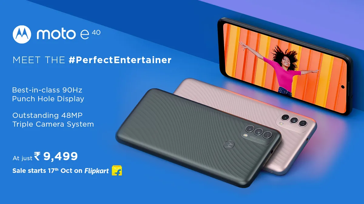 Motorola Launches moto e40 with 48MP Triple Camera System at Just Rs 9499- India TV Paisa