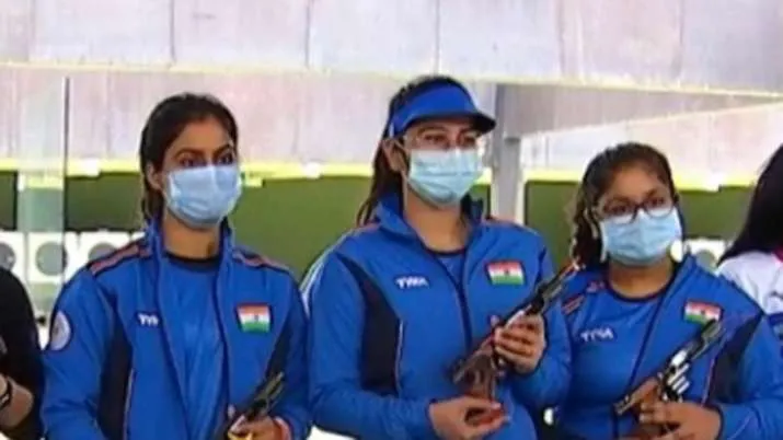 ISSF Junior World C'ships: India wins gold in women's 25m team event- India TV Hindi