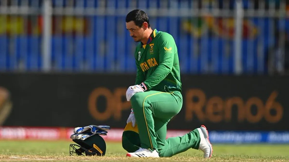 Quinton de Kock protested against racism by kneeling before the match against Sri Lanka- India TV Hindi