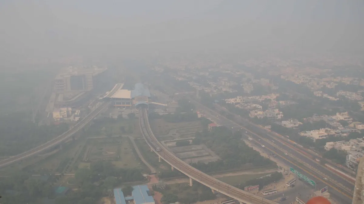 Delhi Air Pollution Air Quality Index AQI Anand Vihar ITO Alipur Sonia Vihar Wazirpur Chandni Chowk - India TV Hindi