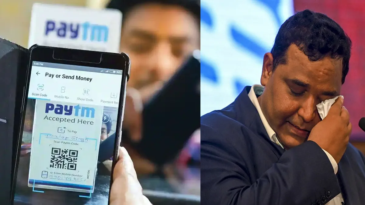 Paytm founder Vijay Shekhar Sharma breaks down while giving a speech during IPO listing ceremony at - India TV Paisa