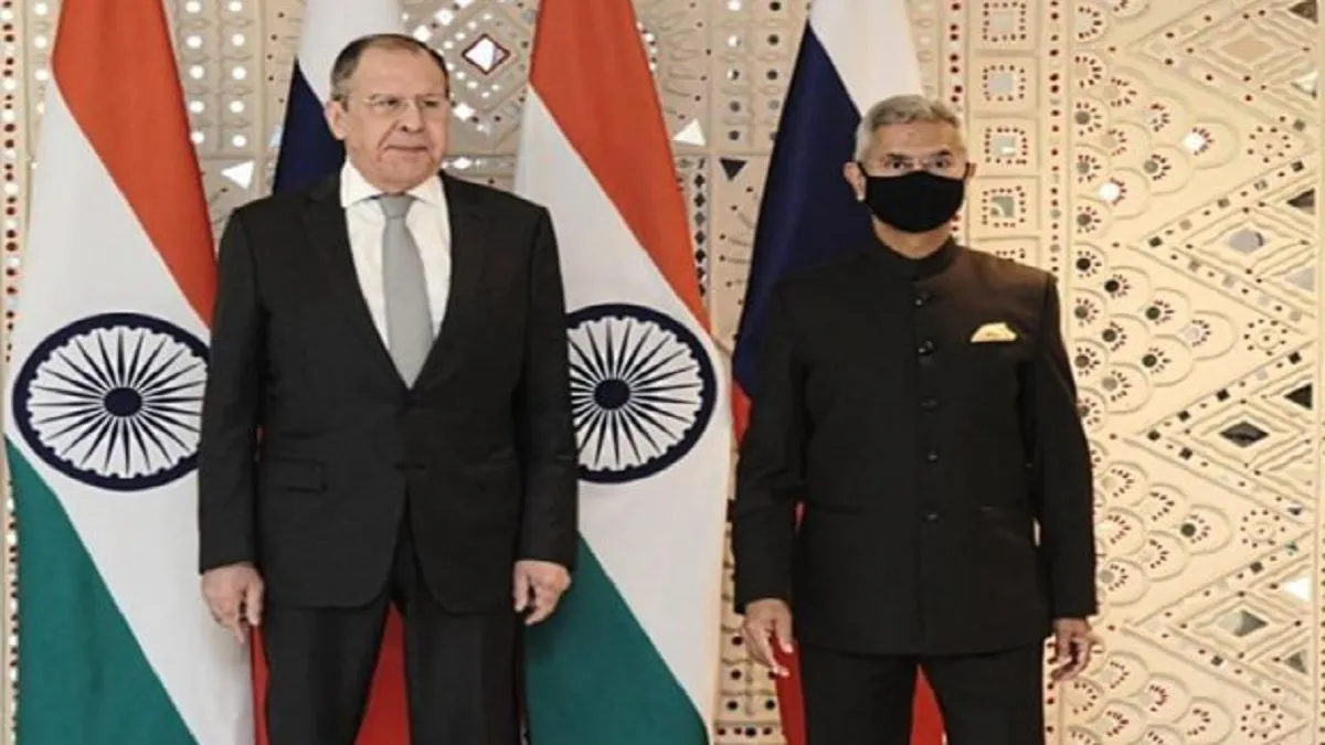 Russian Foreign Minister Sergey Lavrov and External Affairs Minister S Jaishankar - India TV Hindi