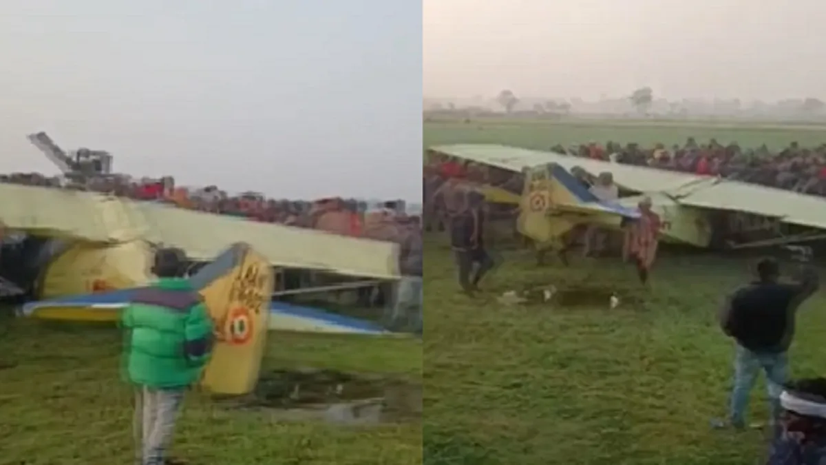 VIDEO: प्रशिक्षण के दौरान उड़ान भरने के तुरंत बाद विमान हुआ दुर्घटनाग्रस्त, पायलट सुरक्षित- India TV Hindi