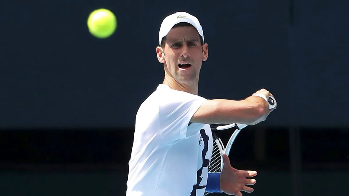 Australian Open Novak Djokovic resumes practice after winning visa case- India TV Hindi