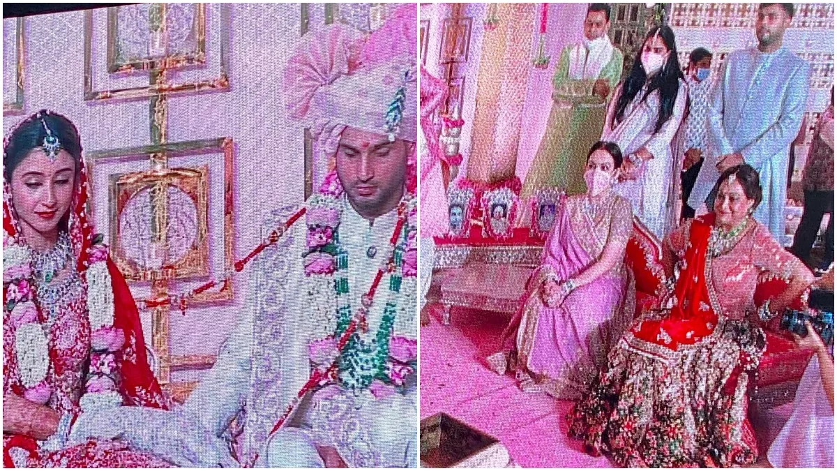 Anmol Ambani and Khrisha Shah Wedding First Photo- India TV Hindi