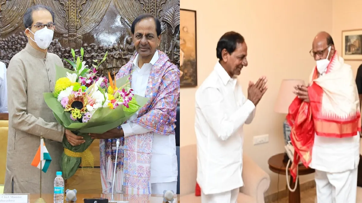 Telangana CM KCR meets to maharashtra cm uddhav thakre and NCP Chief sharad pawar- India TV Hindi