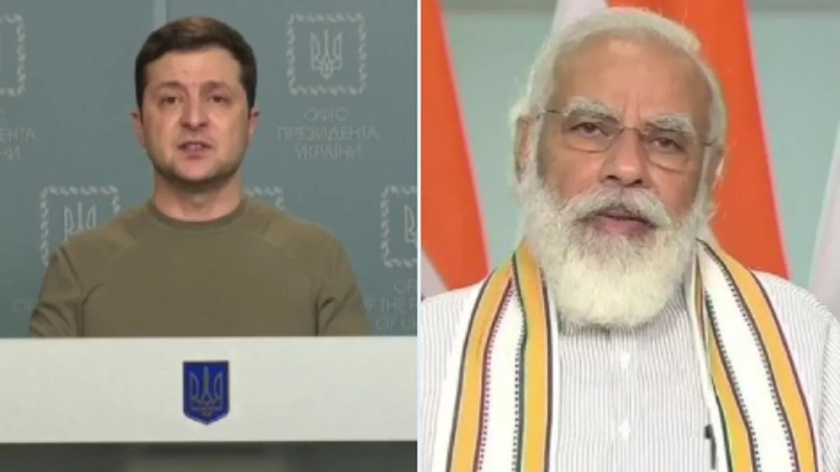 Ukrainian President Volodymyr Zelensky and PM Narendra Modi- India TV Hindi