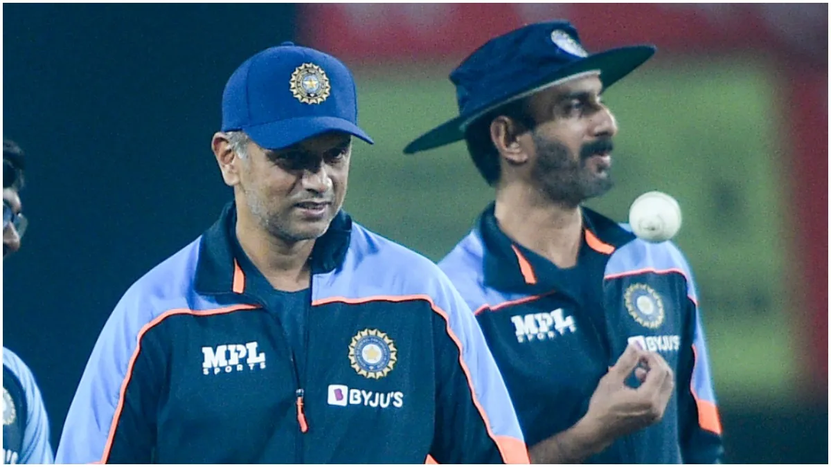 Team India Batting Coach Vikram Rathour and Head Coach Rahul Dravid- India TV Hindi