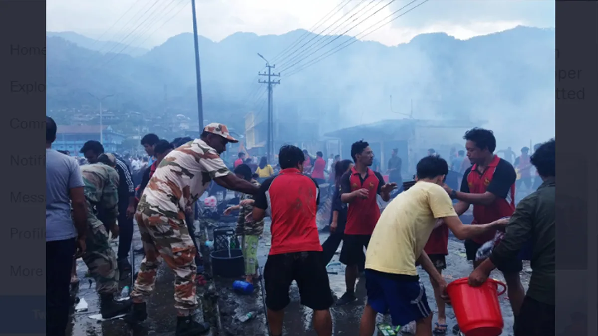 अरुणाचल प्रदेश में लगी भीषण आग में 50 से अधिक घर और दुकानें जलीं - India TV Hindi