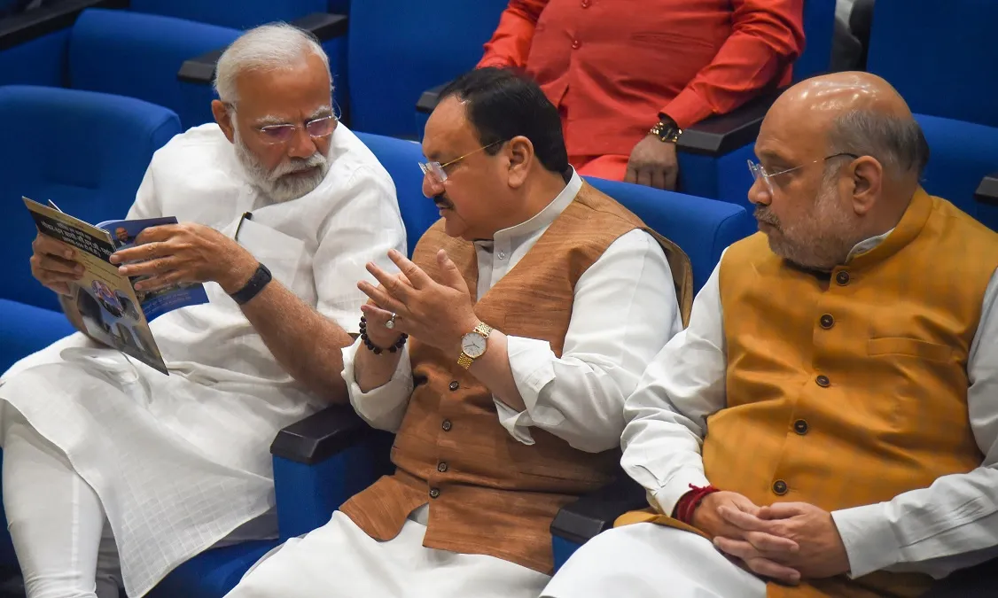 PM Narendra Modi, JP Nadda and Amit Shah- India TV Hindi