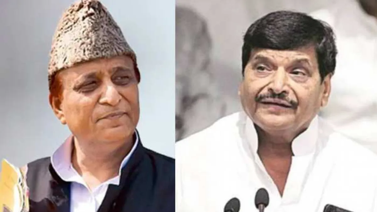 SP leader Azam Khan and PSP leader Shivpal Yadav- India TV Hindi