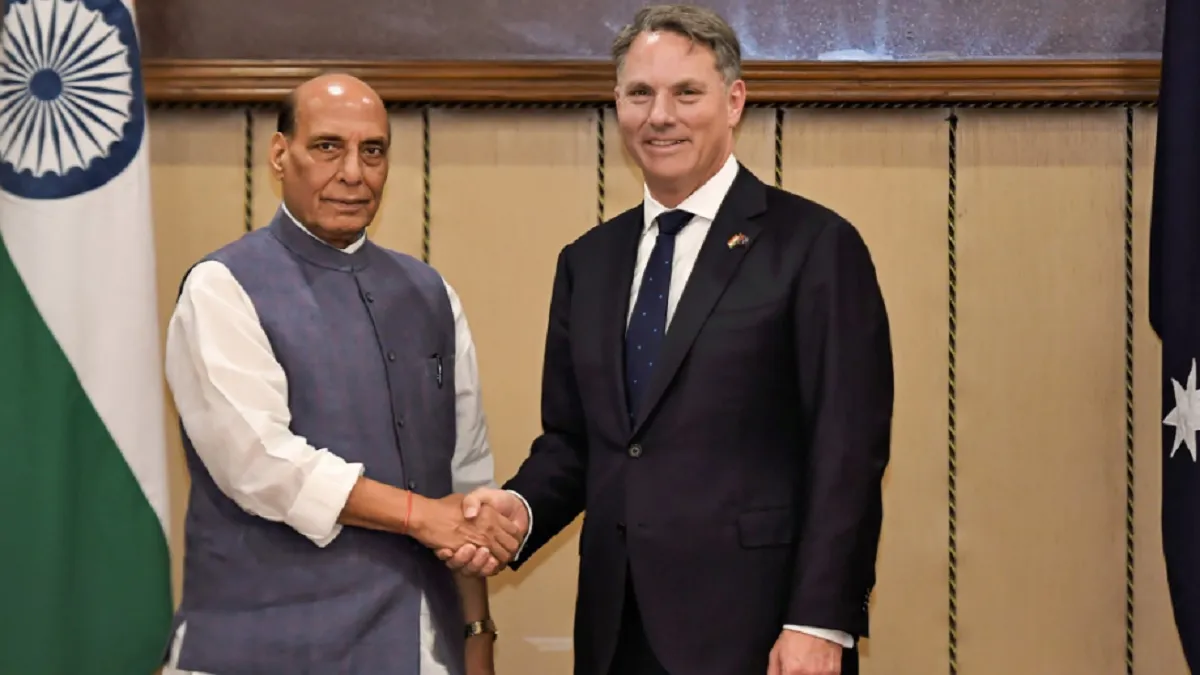  Australia's Deputy Prime Minister Richard Marles with Rajnath Singh- India TV Hindi