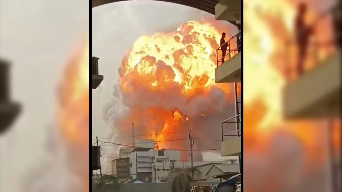 A massive fire broke out in a chemical factory in Vadodara- India TV Hindi