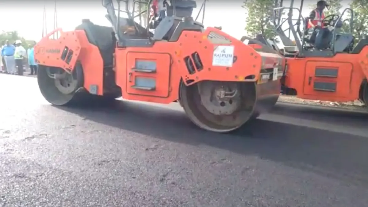 Fastest Road Construction Attempt- India TV Hindi