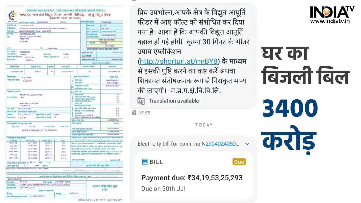 Electricity bill - India TV Hindi
