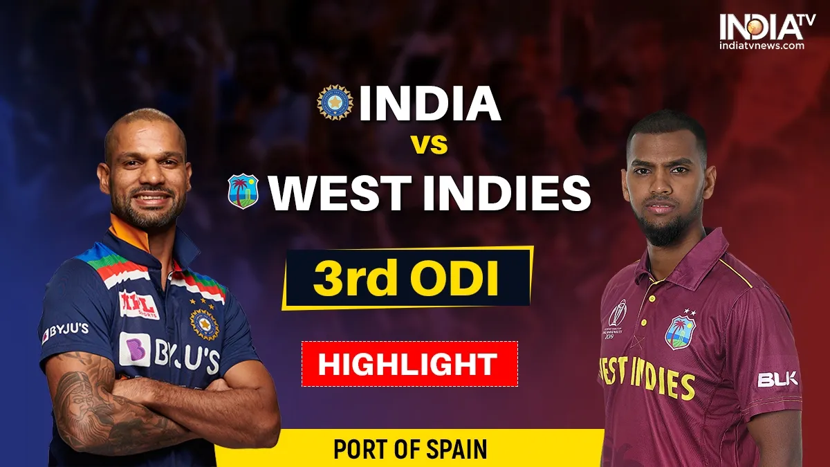 IND vs WI 3rd ODI Highlights- India TV Hindi