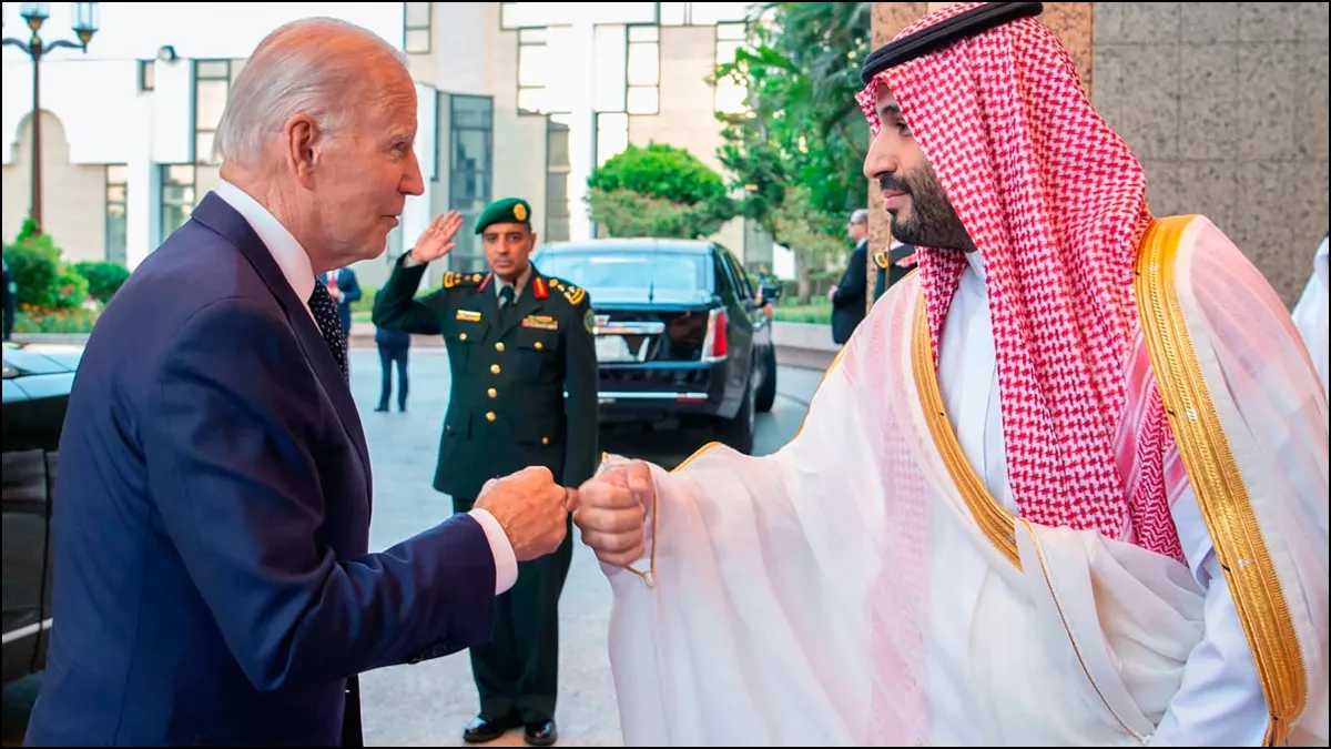 US President Joe Biden And Saudi Crown Prince Mohammed bin Salman- India TV Hindi
