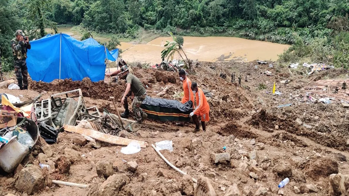 Search and Rescue operations underway after a massive landslide in Manipur- India TV Hindi