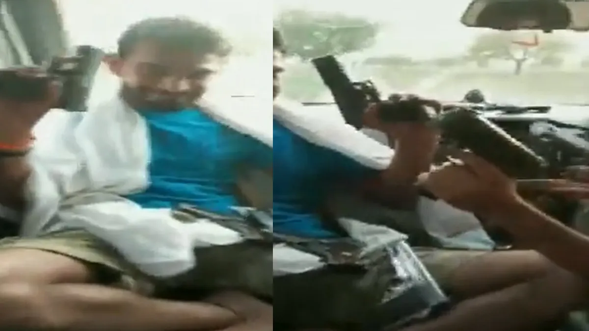 Sidhu Moose Wala's murder accused seen brandishing guns in a vehicle- India TV Hindi