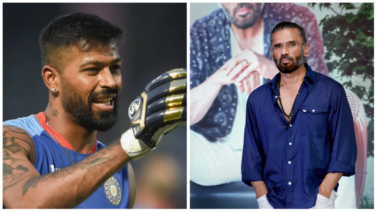 Suniel Shetty and Hardik Pandya- India TV Hindi