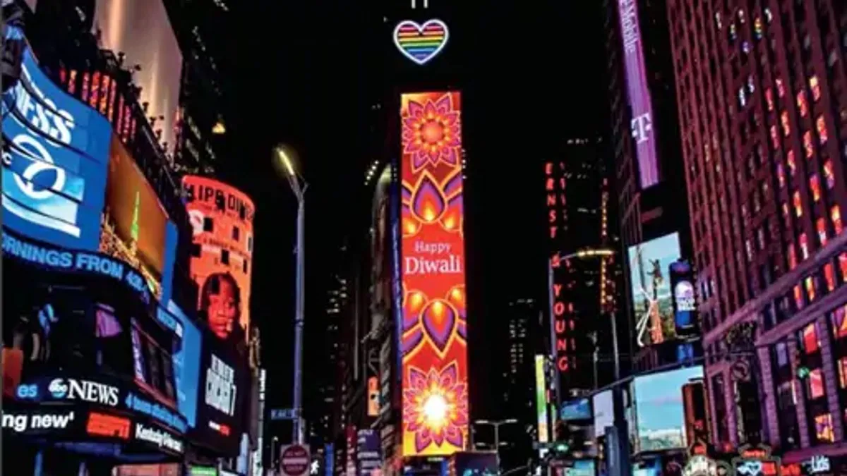 Diwali celebrations begin at Times Square, USA- India TV Hindi