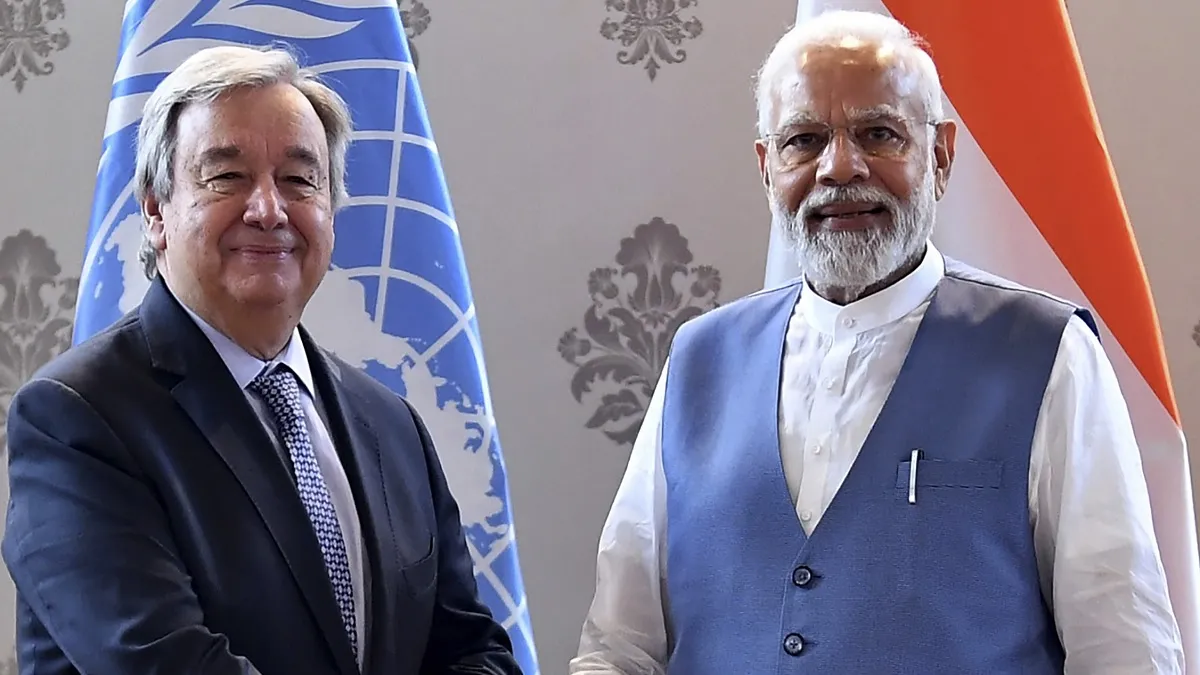UN Chief Antonio Guterres, PM Narendra Modi- India TV Hindi