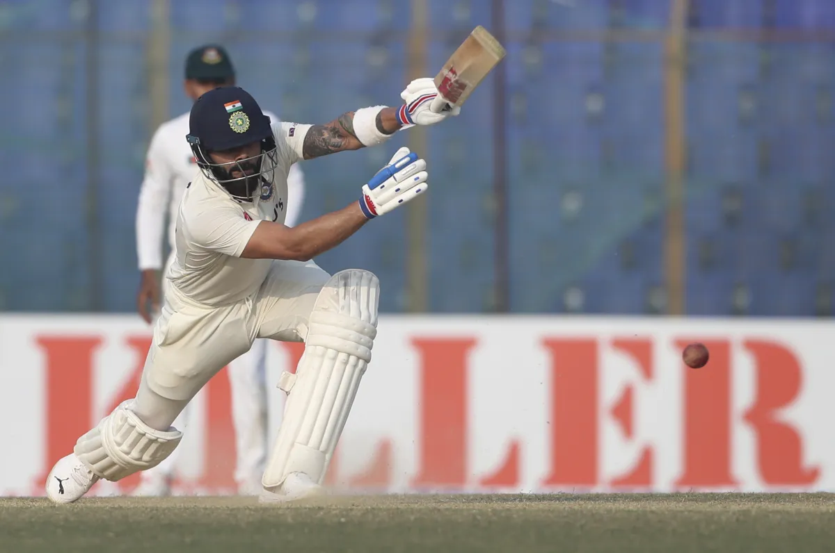 Virat Kohli batting during the first Test against Bangladesh- India TV Hindi