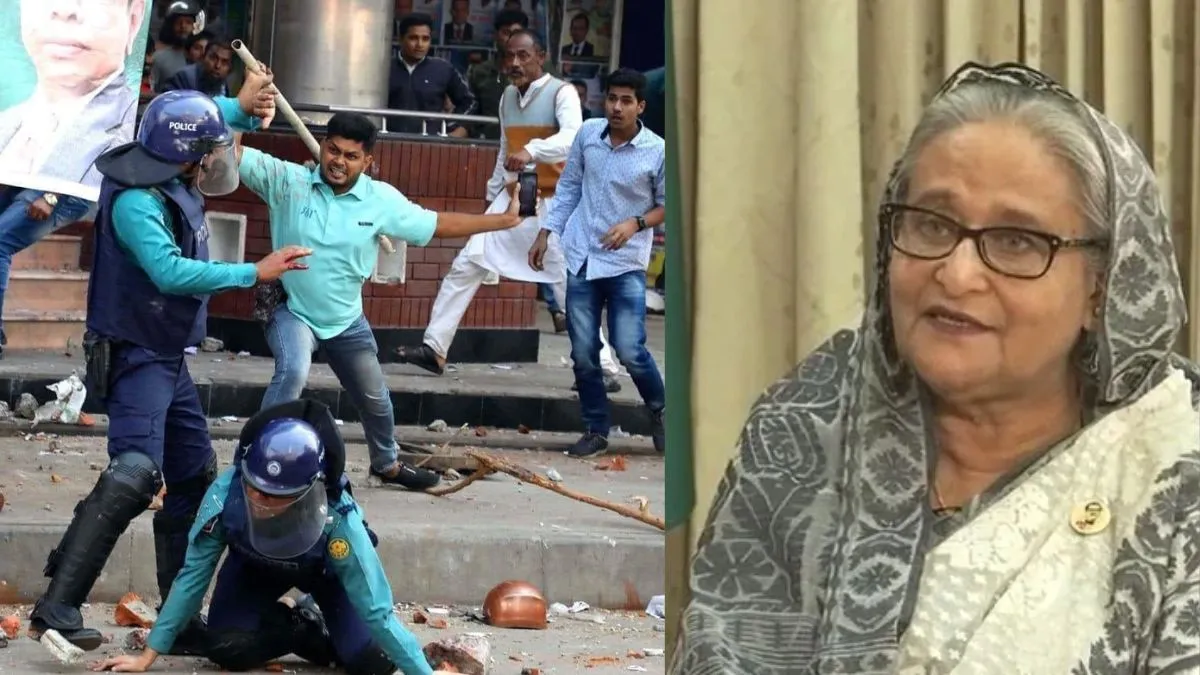 बांग्लादेश में पीएम शेख हसीना के खिलाफ विरोध प्रदर्शन- India TV Hindi