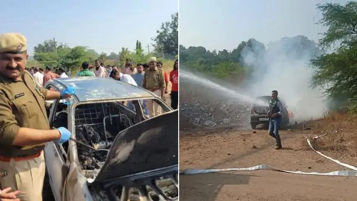 banswara car fire- India TV Hindi