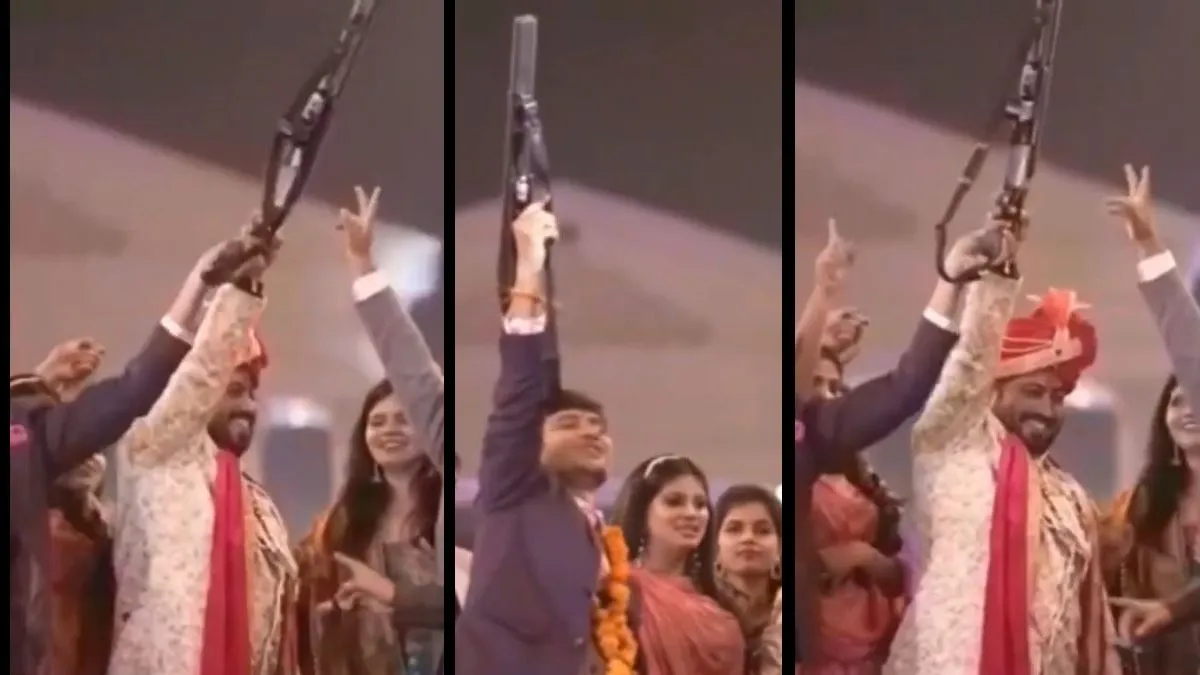अपनी ही शादी में 'दूल्हे राजा' ने लहराई बंदूक- India TV Hindi