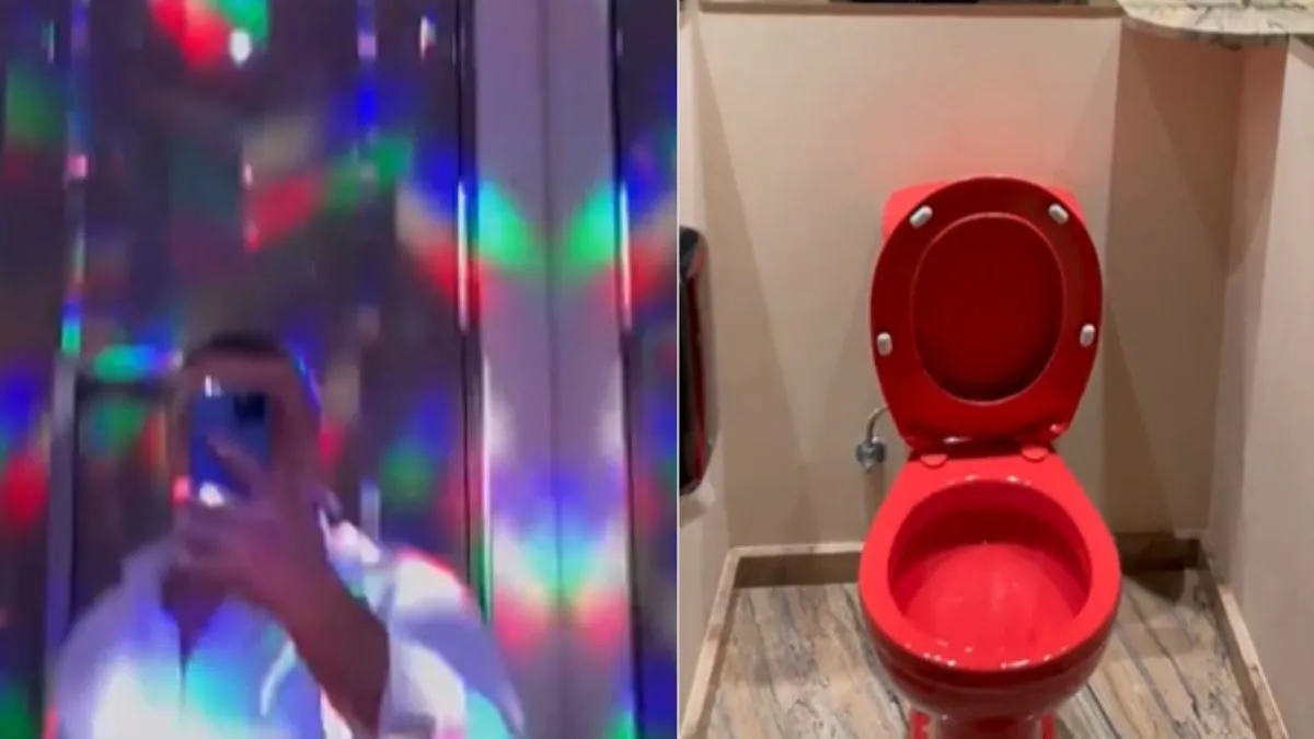  dj light in toilet- India TV Hindi