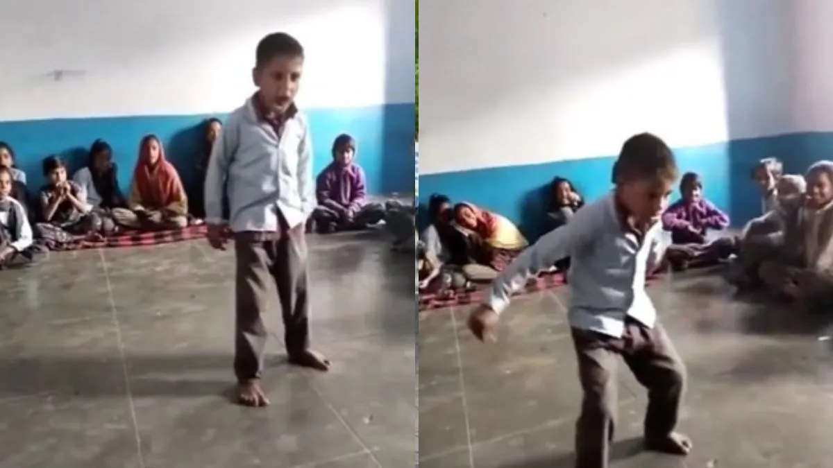 बाला मूवी के सॉन्ग पर डांस करते हुए नजर आया बच्चा। - India TV Hindi