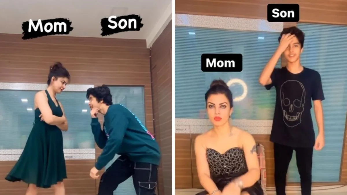 मां मिंकू सिंह और बेटे रिकी पटेल का डांस वीडियो इंस्टाग्राम पर खूब वायरल होते हैं। - India TV Hindi